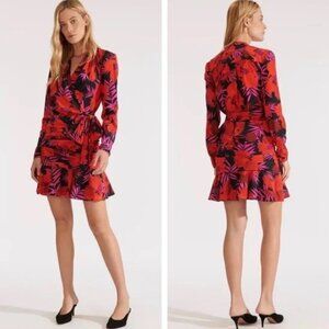Veronica Beard  Floral Wrap Mini Dress